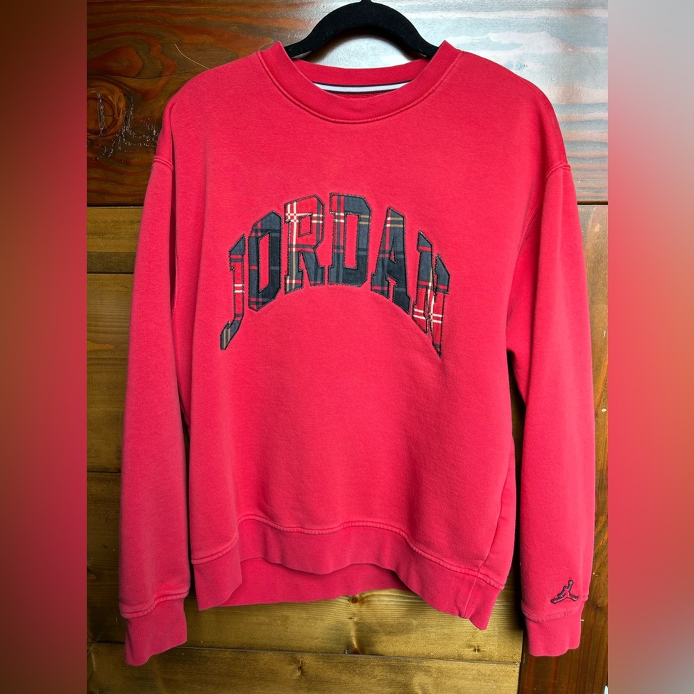 Men’s Red Plaid Jordan Sweatshirt